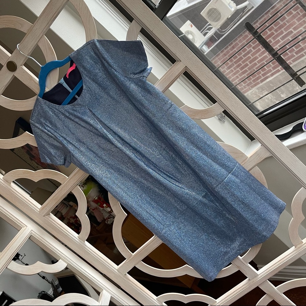 NWOT Sparkly blue girls size 9-10 LE BIG dress